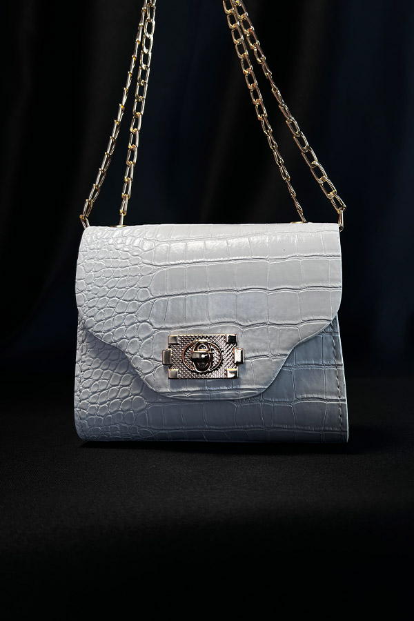 Kroko Çanta - Beyaz