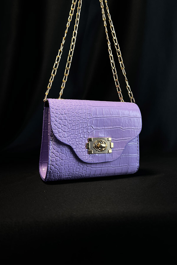 Kroko Çanta - Lila