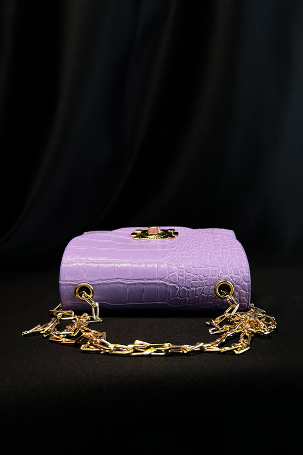 Kroko Çanta - Lila
