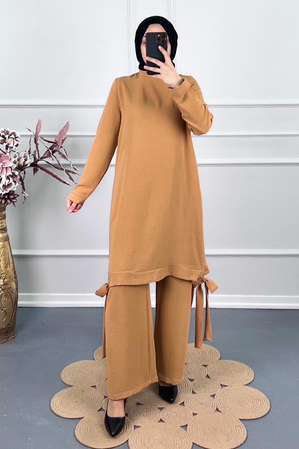 Kurdele Detaylı Takım - Camel Kurdele Detaylı Takım - Camel