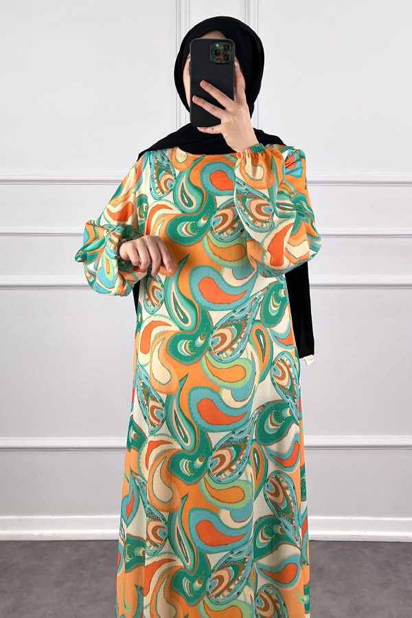 Lale Elbise - Yeşil