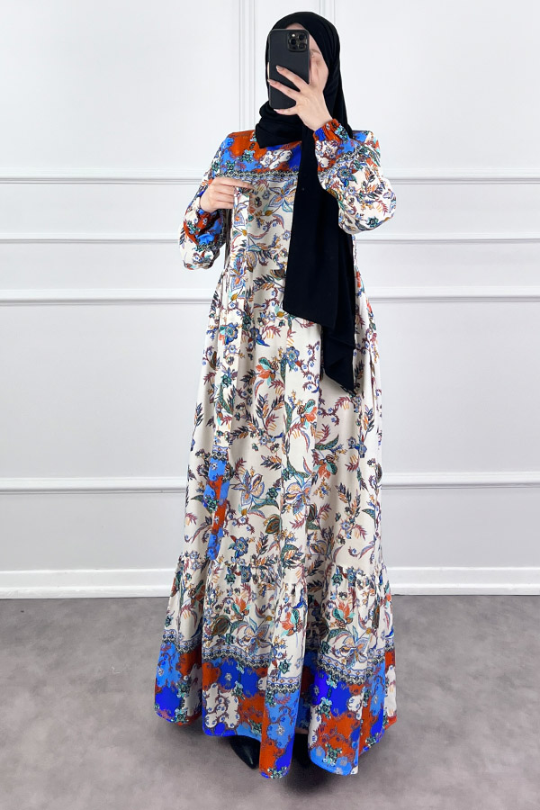 Lotus Elbise - Beyaz