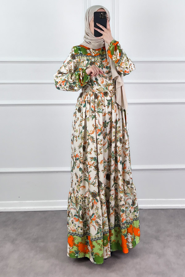 Lotus Elbise - Yeşil