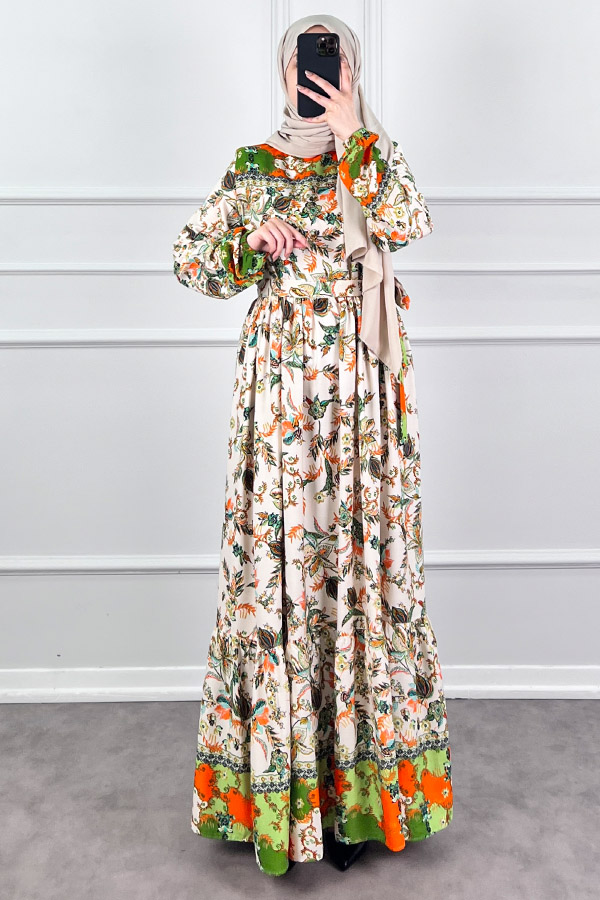 Lotus Elbise - Yeşil