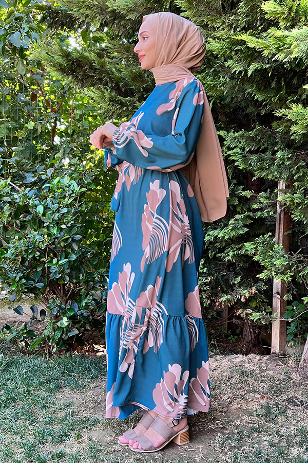 Menekşe Elbise - Mavi
