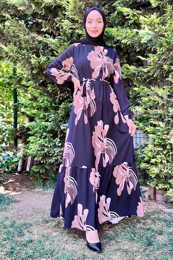 Menekşe Elbise - Siyah