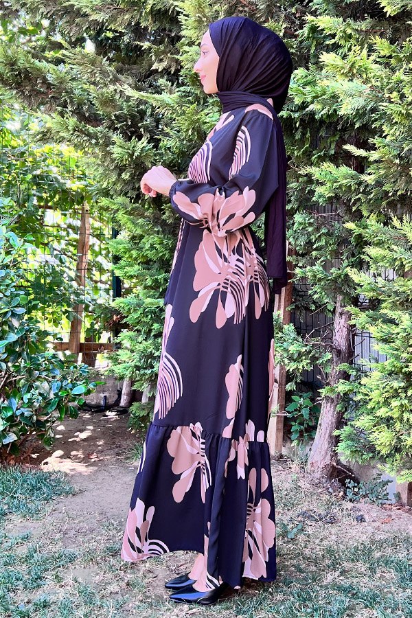 Menekşe Elbise - Siyah