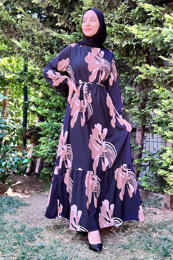 Menekşe Elbise - Siyah