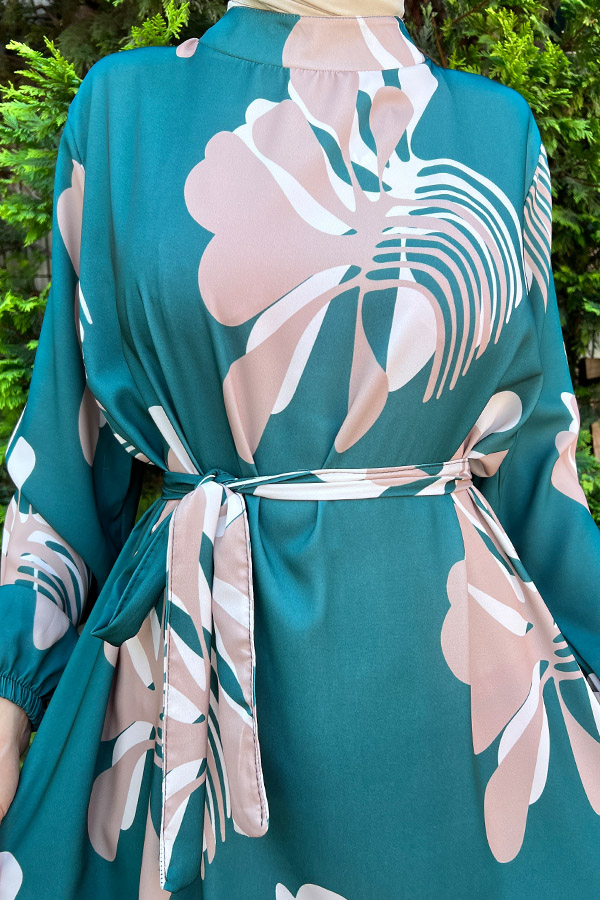 Menekşe Elbise - Yeşil