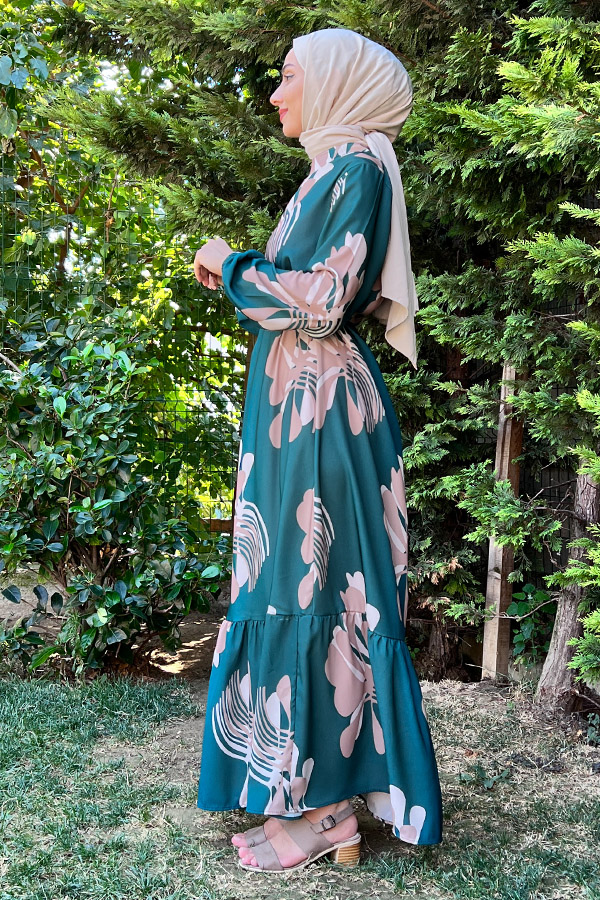 Menekşe Elbise - Yeşil