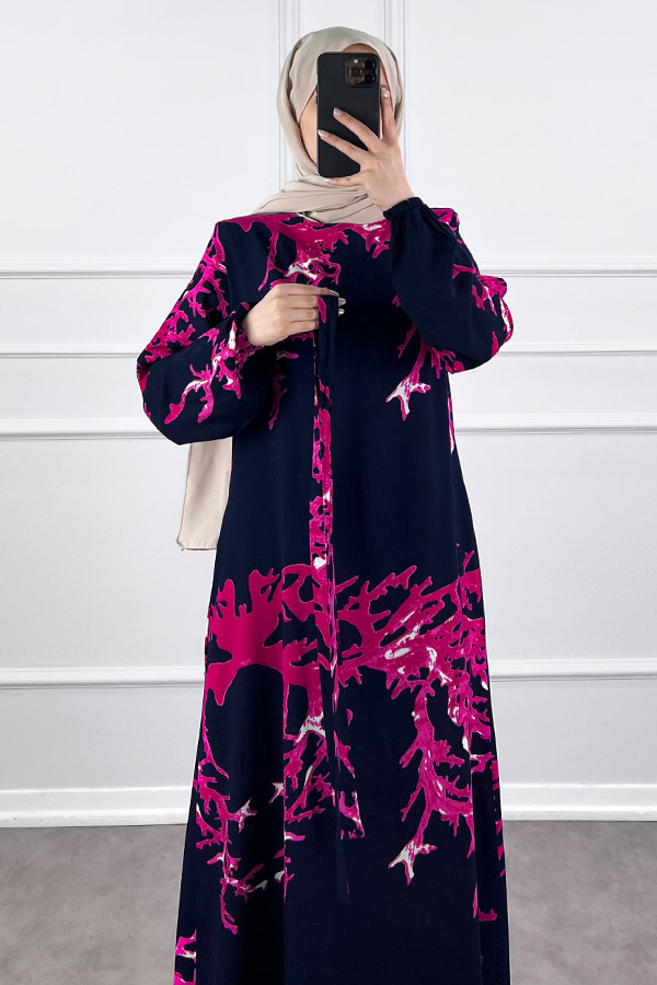 Mercan Elbise - Lacivert