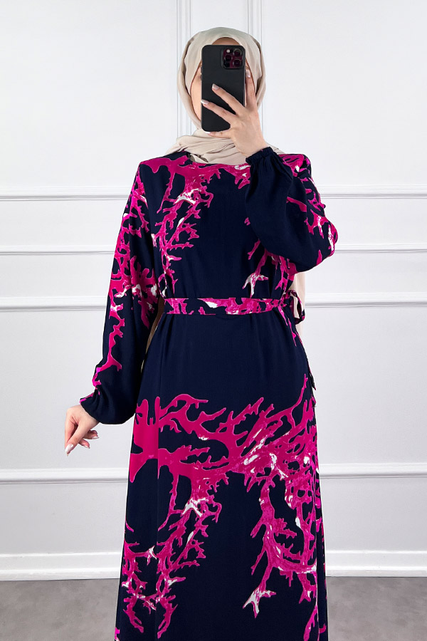 Mercan Elbise - Lacivert