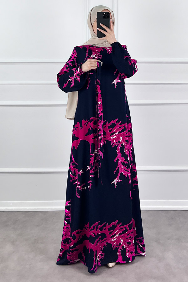 Mercan Elbise - Lacivert