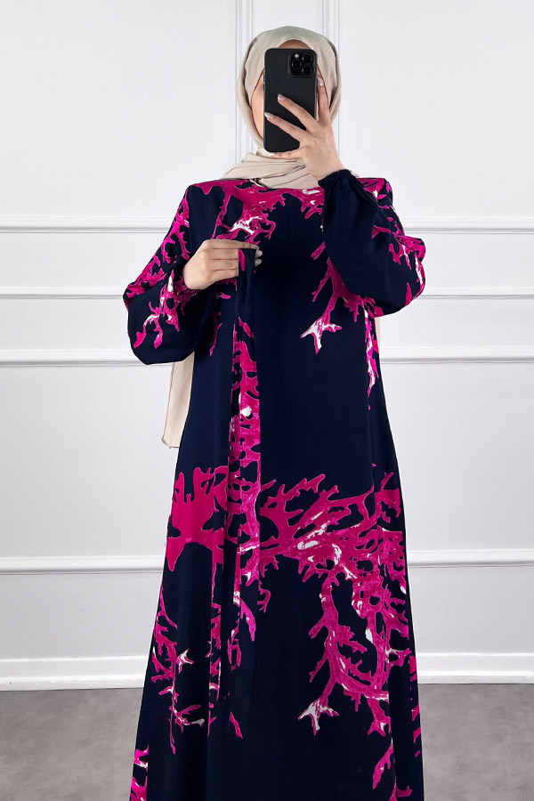 Mercan Elbise - Lacivert