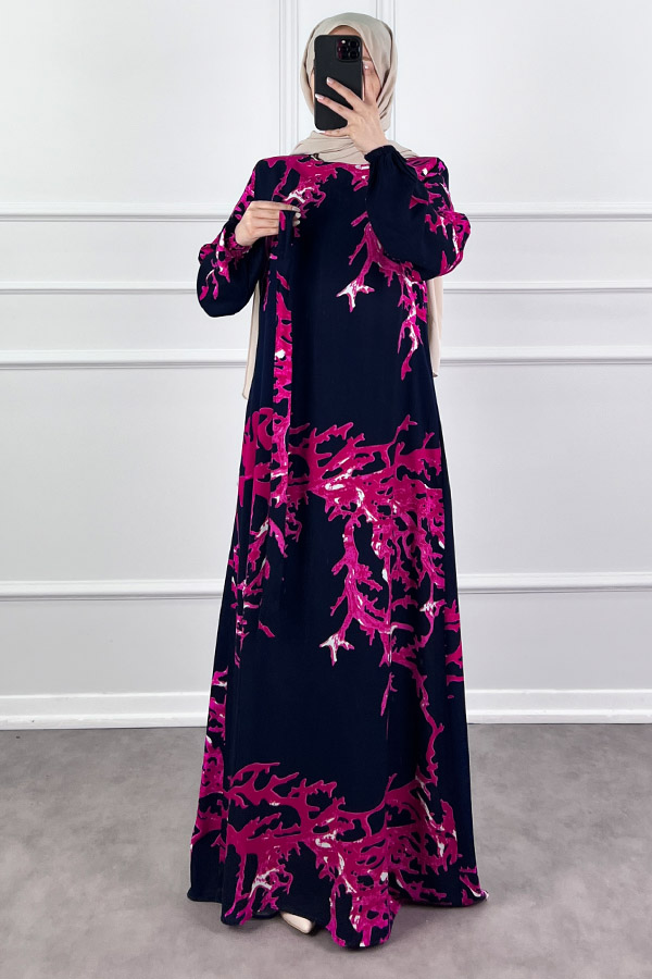 Mercan Elbise - Lacivert