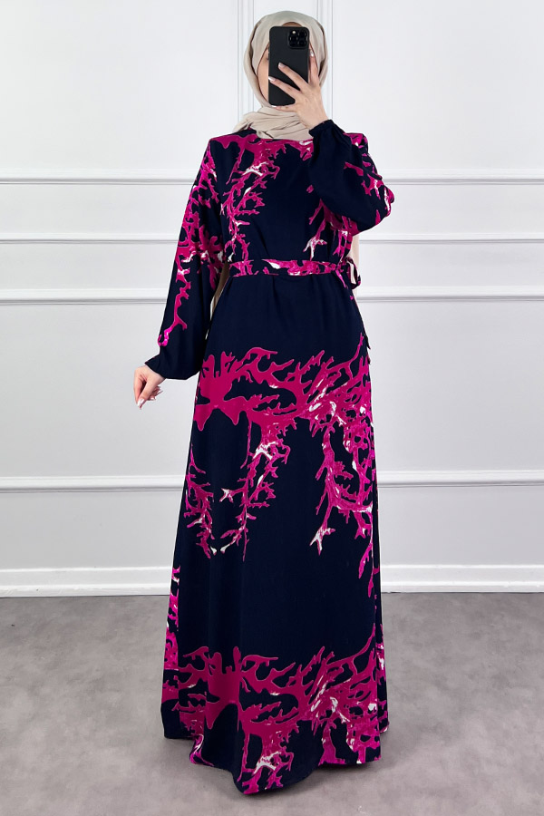 Mercan Elbise - Lacivert