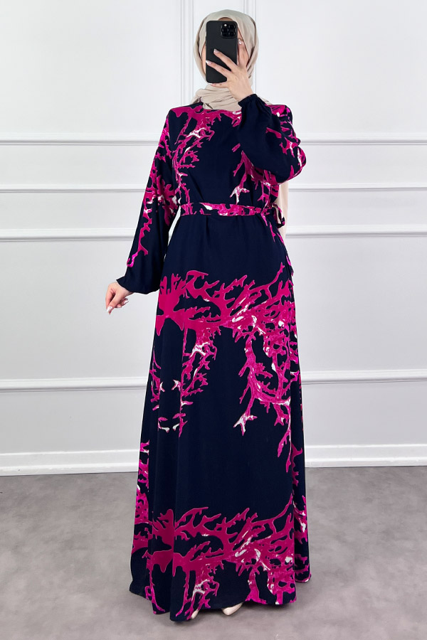 Mercan Elbise - Lacivert