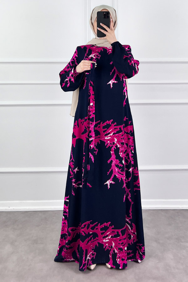 Mercan Elbise - Lacivert