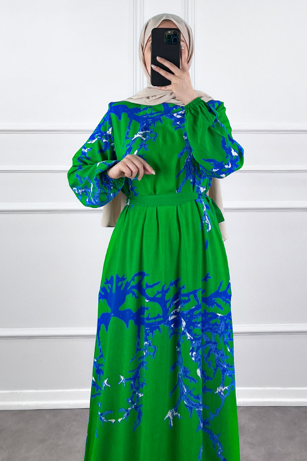 Mercan Elbise - Yeşil