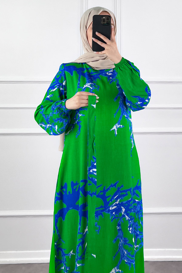 Mercan Elbise - Yeşil
