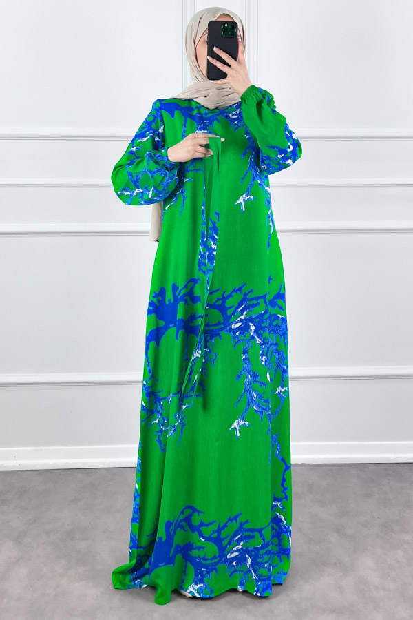 Mercan Elbise - Yeşil