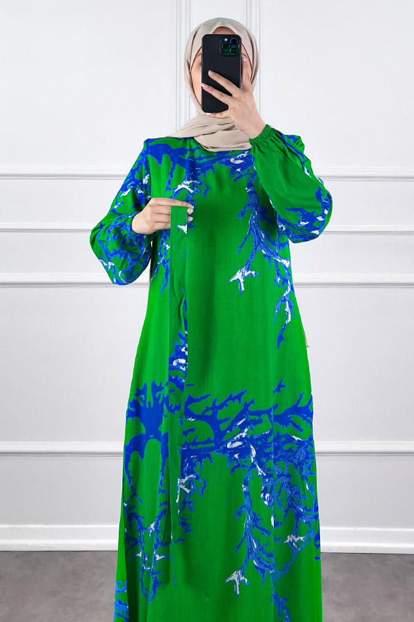 Mercan Elbise - Yeşil