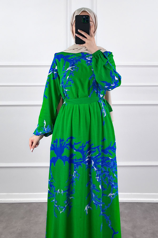Mercan Elbise - Yeşil
