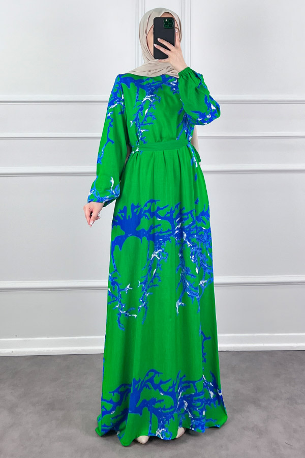 Mercan Elbise - Yeşil