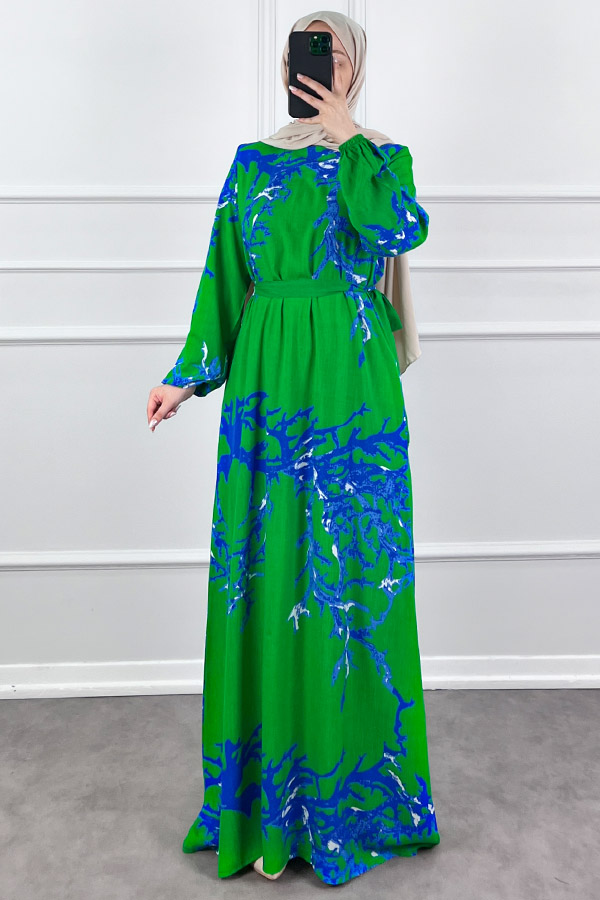 Mercan Elbise - Yeşil