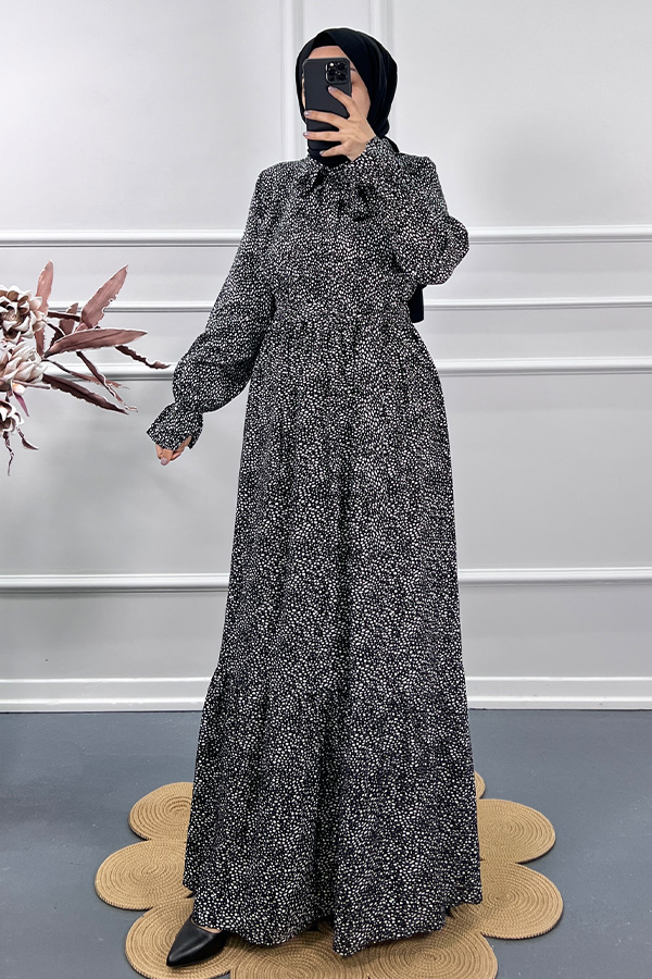 Nokta Elbise - Beyaz