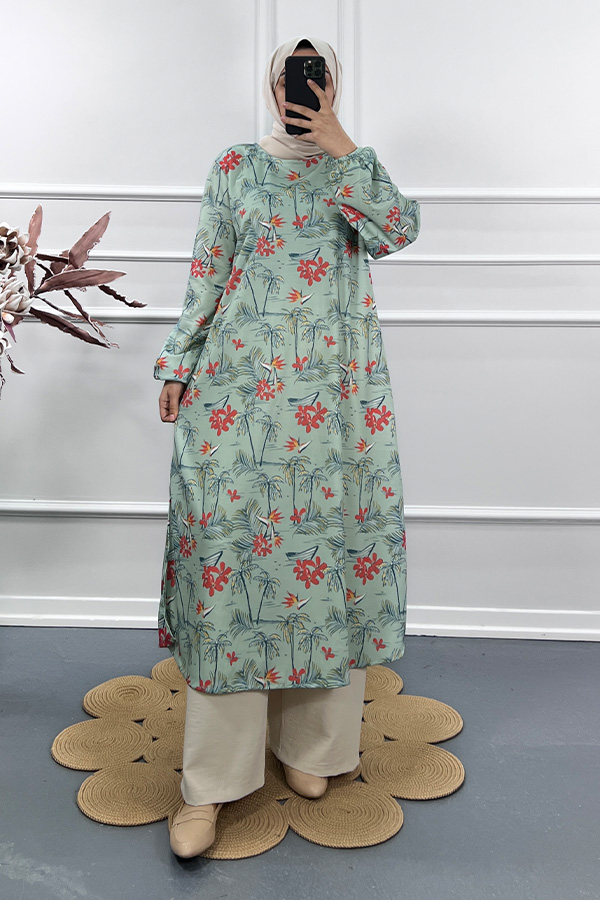 Palmiye Tunik - Yeşil