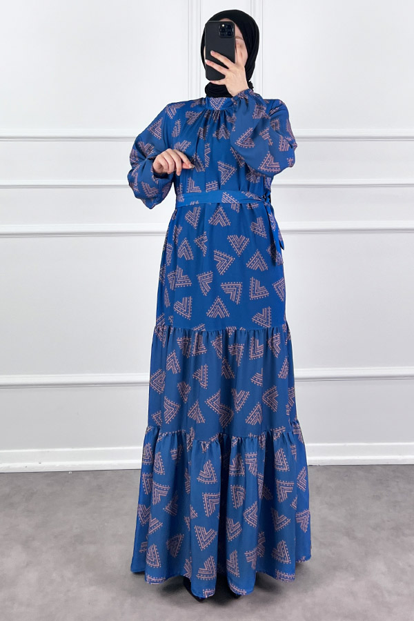 Piramit Elbise - Mavi