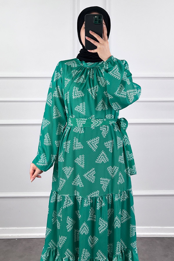 Piramit Elbise - Yeşil