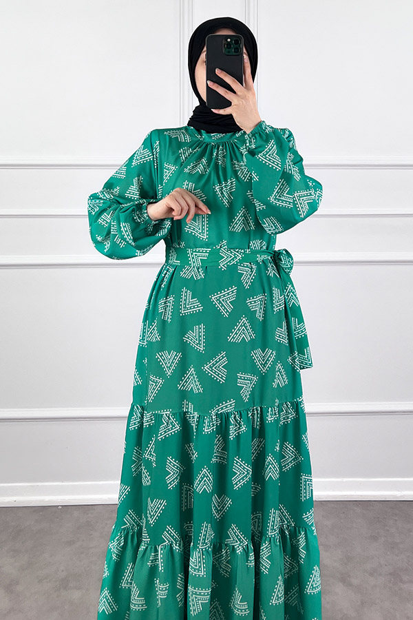 Piramit Elbise - Yeşil