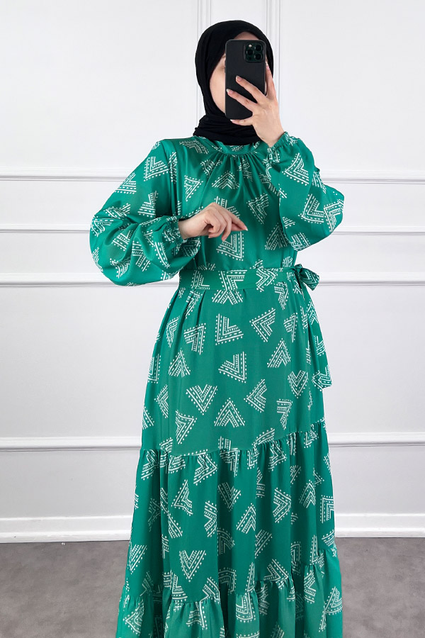 Piramit Elbise - Yeşil