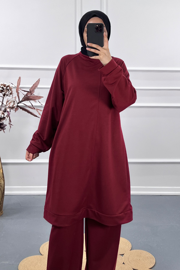 Salaş İki İplik Takım - Bordo Salaş İki İplik Takım - Bordo