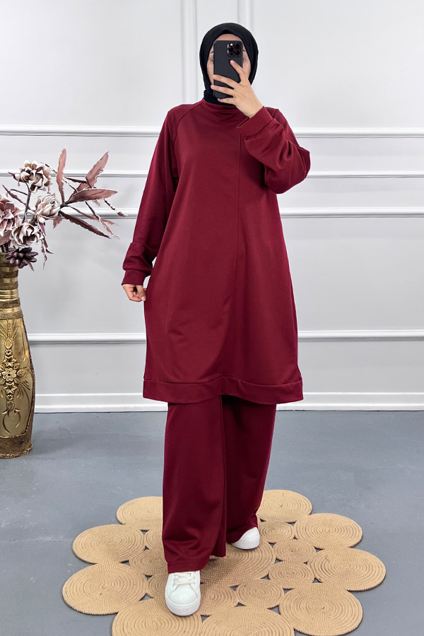 Salaş İki İplik Takım - Bordo Salaş İki İplik Takım - Bordo