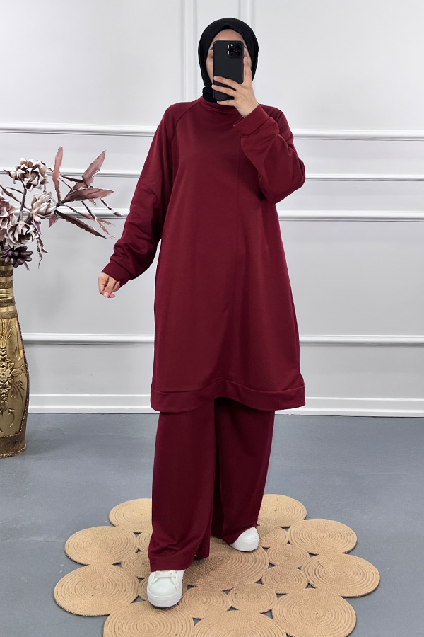 Salaş İki İplik Takım - Bordo Salaş İki İplik Takım - Bordo