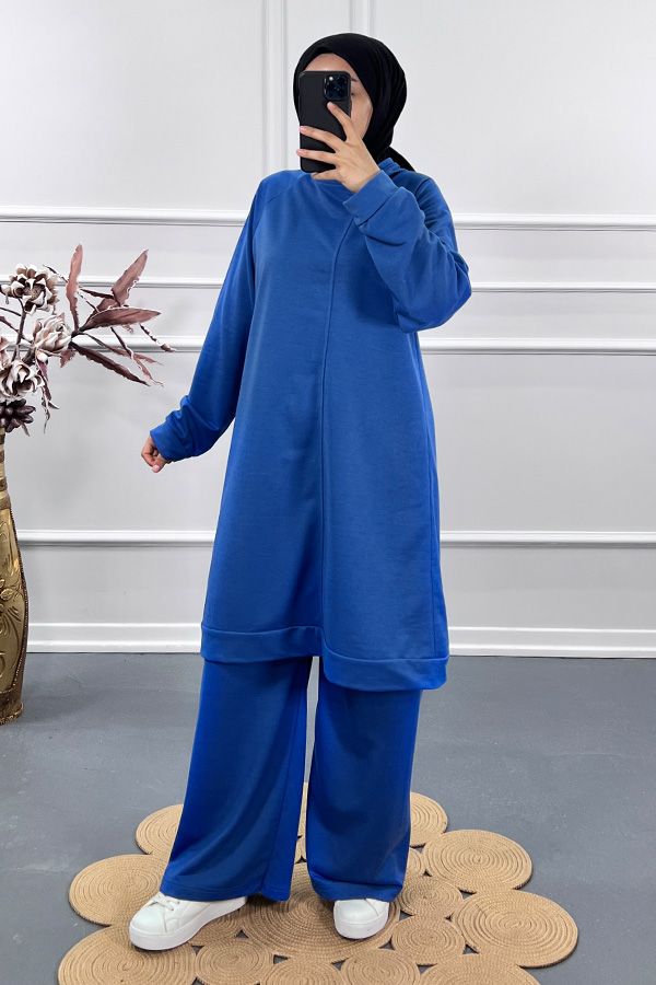 Salaş İki İplik Takım - Mavi