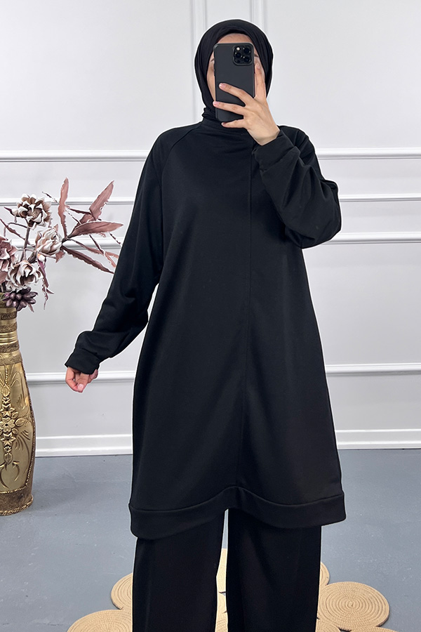 Salaş İki İplik Takım - Siyah