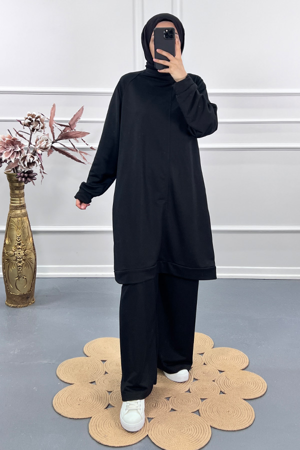 Salaş İki İplik Takım - Siyah