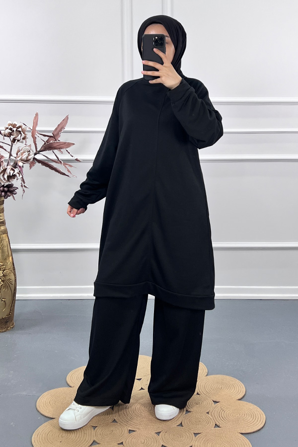 Salaş İki İplik Takım - Siyah