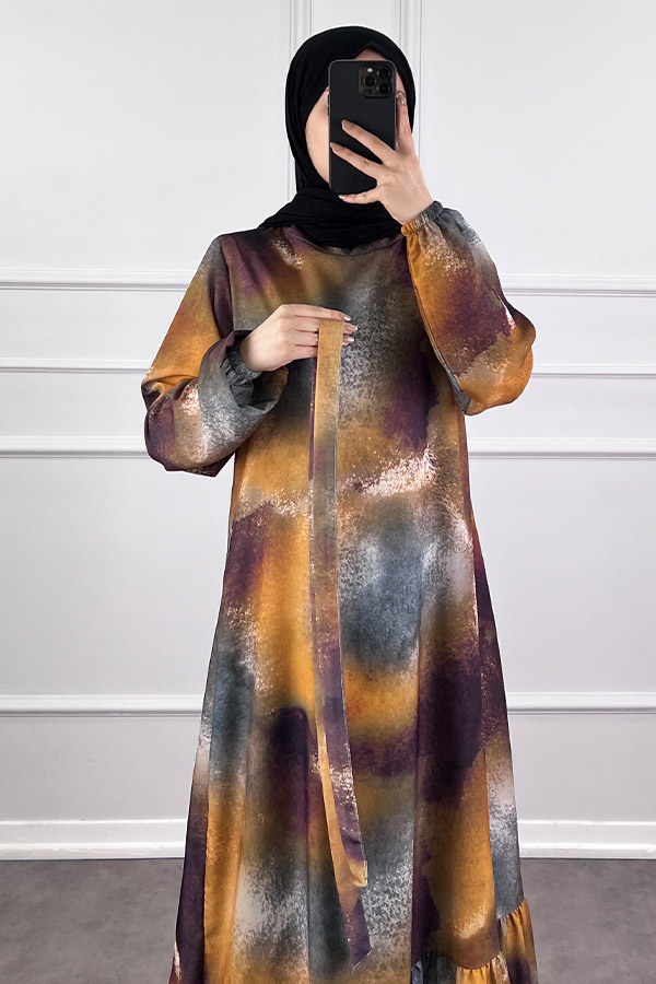 Sanatsal Elbise - Mürdüm