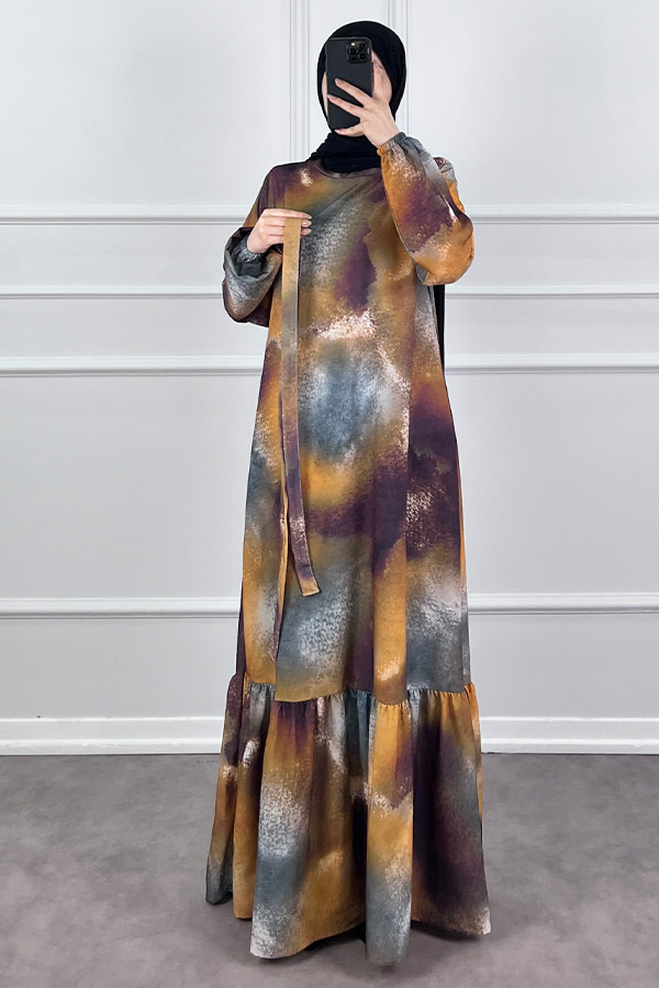 Sanatsal Elbise - Mürdüm