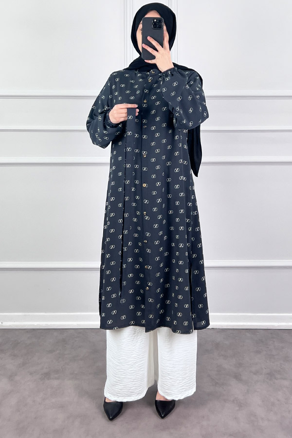 Vip Tesettür Takım - Lacivert