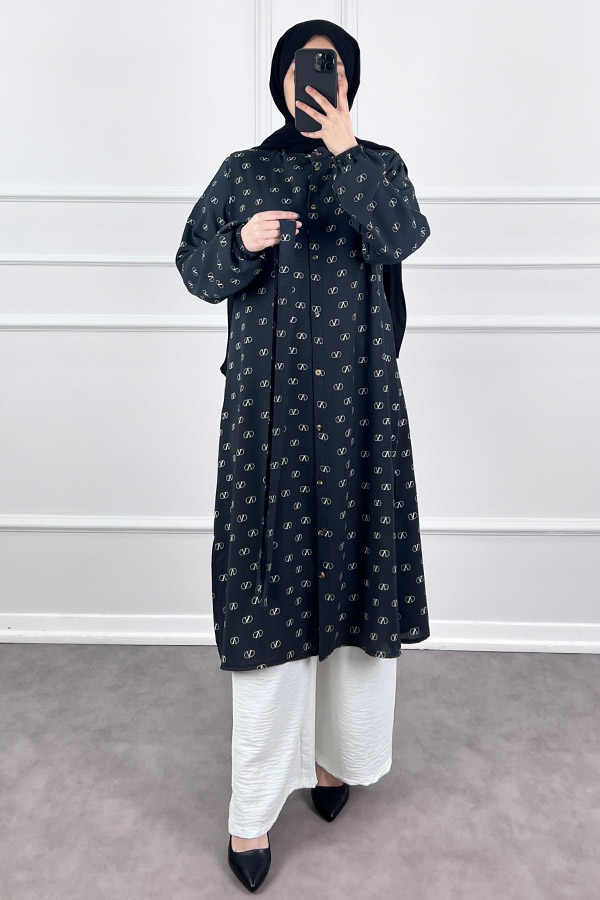 Vip Tesettür Takım - Lacivert
