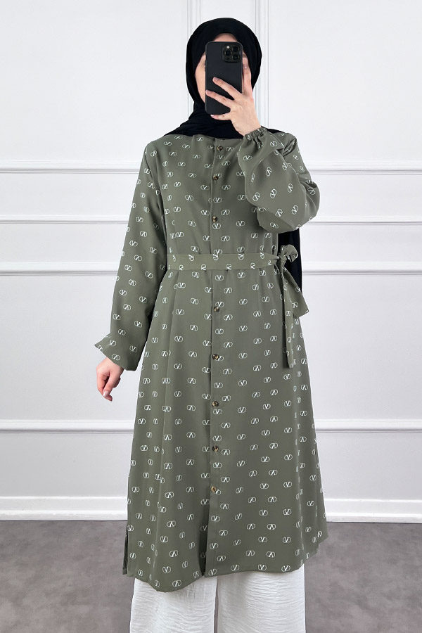 Vip Tesettür Takım - Yeşil