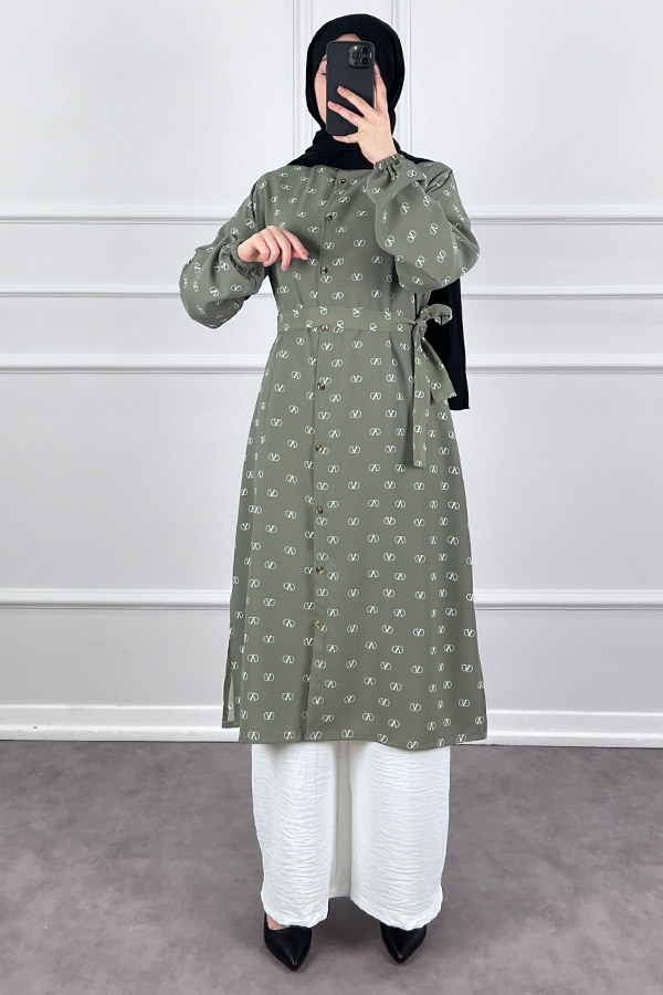 Vip Tesettür Takım - Yeşil