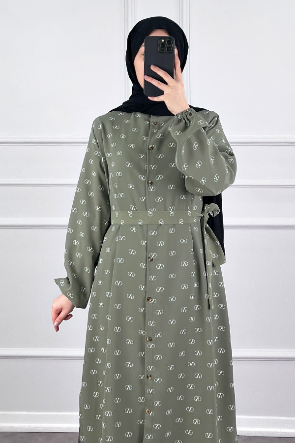 Vip Tesettür Takım - Yeşil