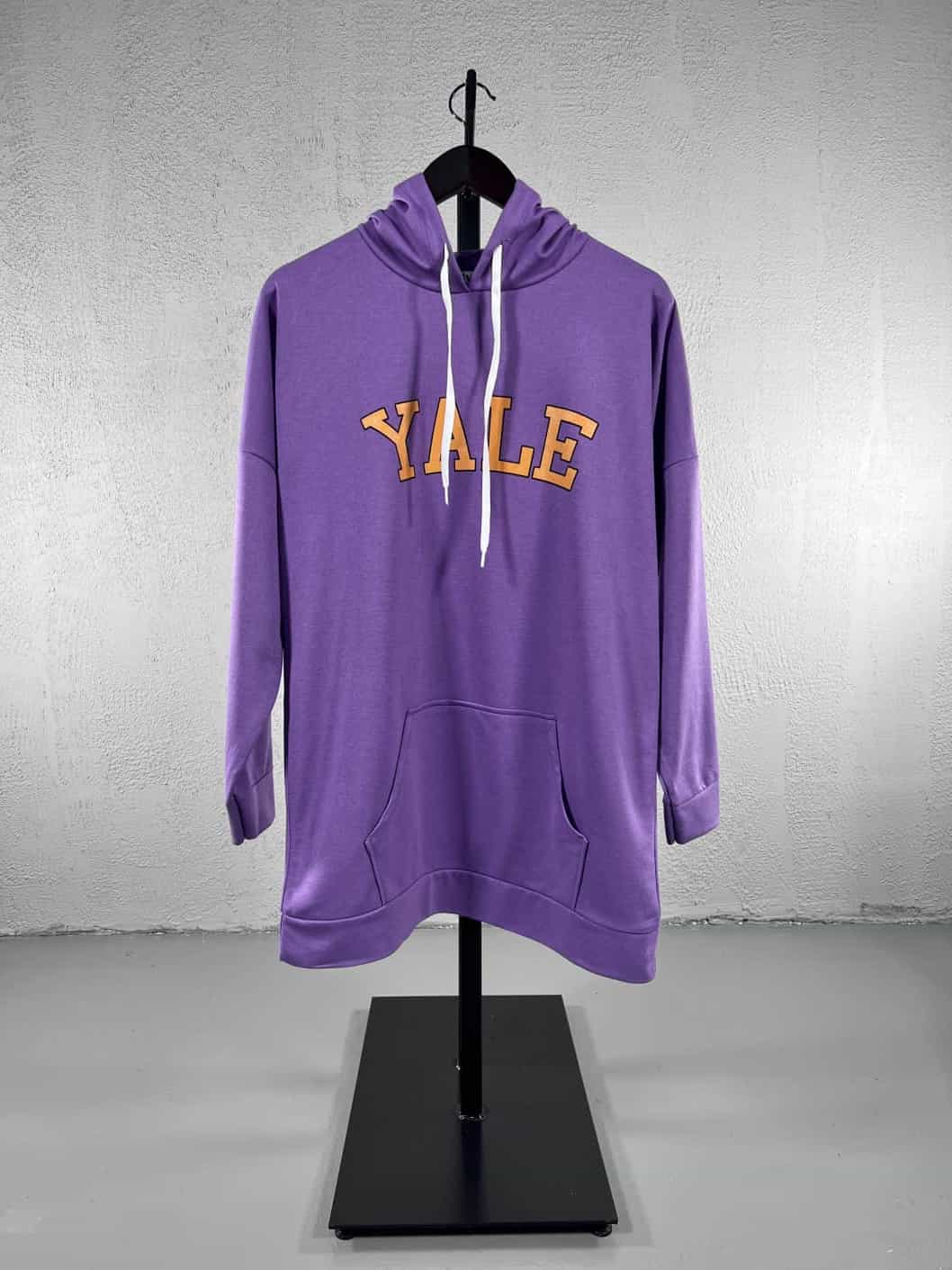 Yale Baskılı Kapüşonlu Sweatshirt - Mor